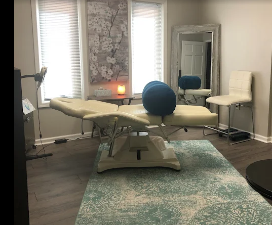 Zero stress chair at Be Vitalized & Energized designed to support deep relaxation, muscle release, stress relief, and comfort as part of a holistic wellness and rejuvenation experience.