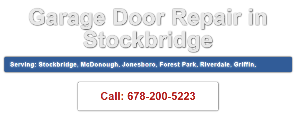 Garage Doors Stockbridge service areas map showing coverage throughout Stockbridge, Henry County, and surrounding Metro Atlanta communities for residential garage door services.