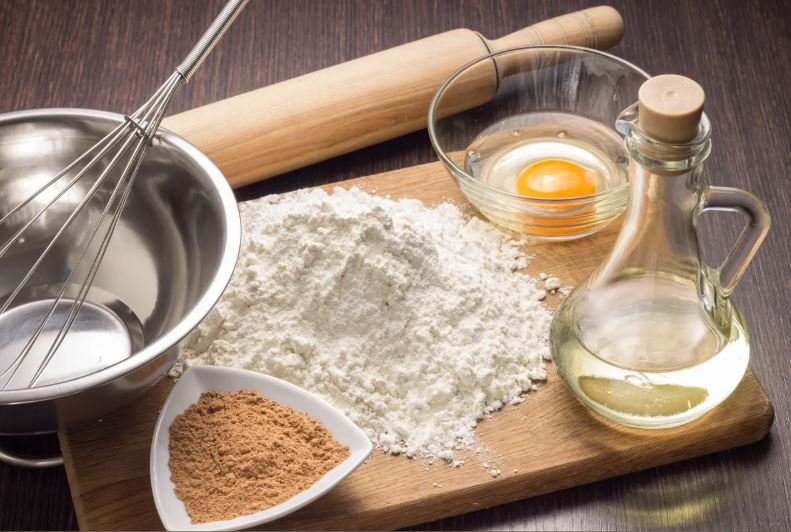 Sister Ebonique’s Wholesome and Delicious baking process featuring fresh, high-quality ingredients used to create authentic homemade desserts with traditional techniques and Southern-inspired flavor.