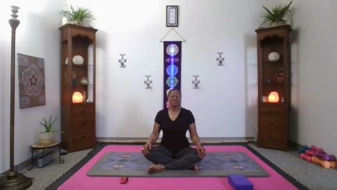 Mechelle Davis, founder and lead instructor of Yoga Hive Atlanta, pictured in a serene studio setting reflecting her leadership in yoga education, inclusive healing spaces, holistic wellness, and community-centered movement.