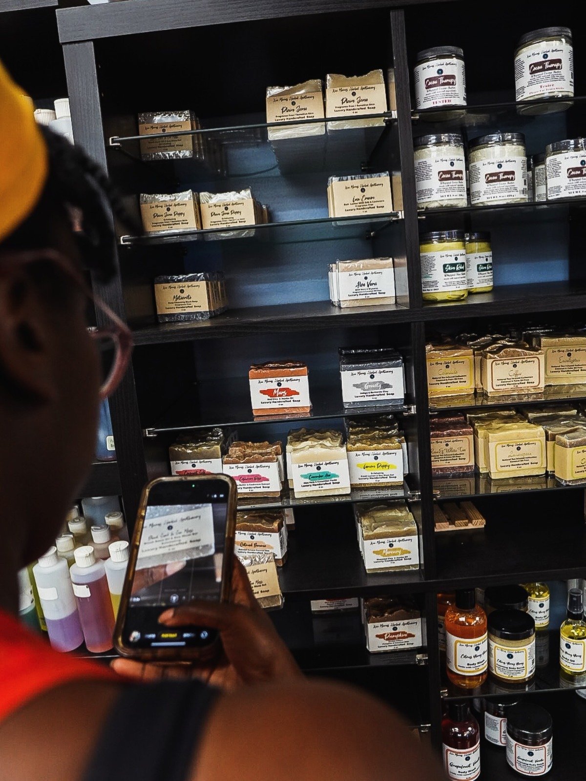 Handcrafted Herbal Soaps and Skincare Products on Display – Xiii Moons Herbal Apothecary Jacksonville FL
