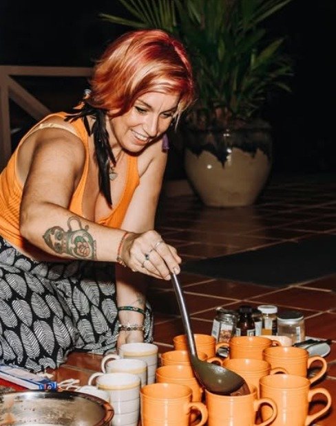 Preparing Herbal Tea for Wellness Retreat – Holis Wellness Center Manuel Antonio Costa Rica
