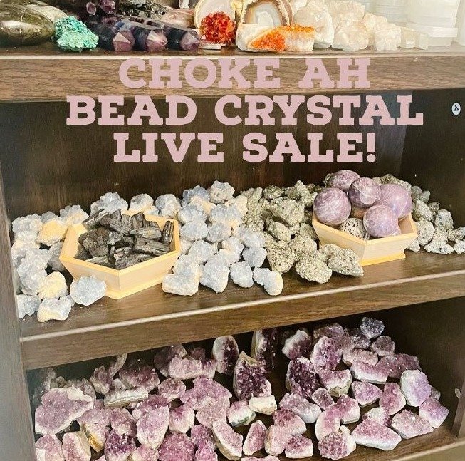 Raw Crystal and Gemstone Collection on Display – Choke Ah Bead Metaphysical Store Stockbridge GA